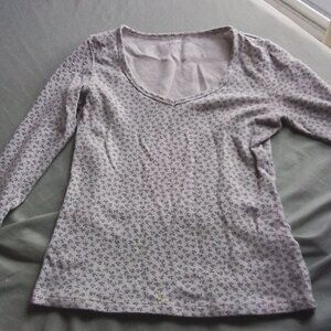 Brandy Melville Thermal Long-Sleeve Top
